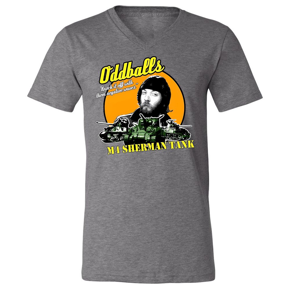 Unisex V-Neck T-Shirt - WXZ3WP88 - Deep Heather - 13