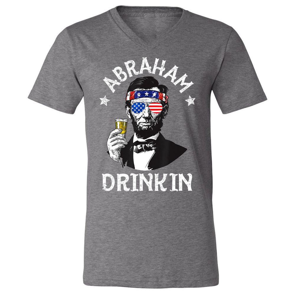 Unisex V-Neck T-Shirt - J3BXWSQ2 - Deep Heather - 13