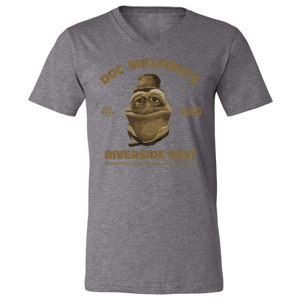 Unisex V-Neck T-Shirt - 62Q6EF5P - Deep Heather - 13