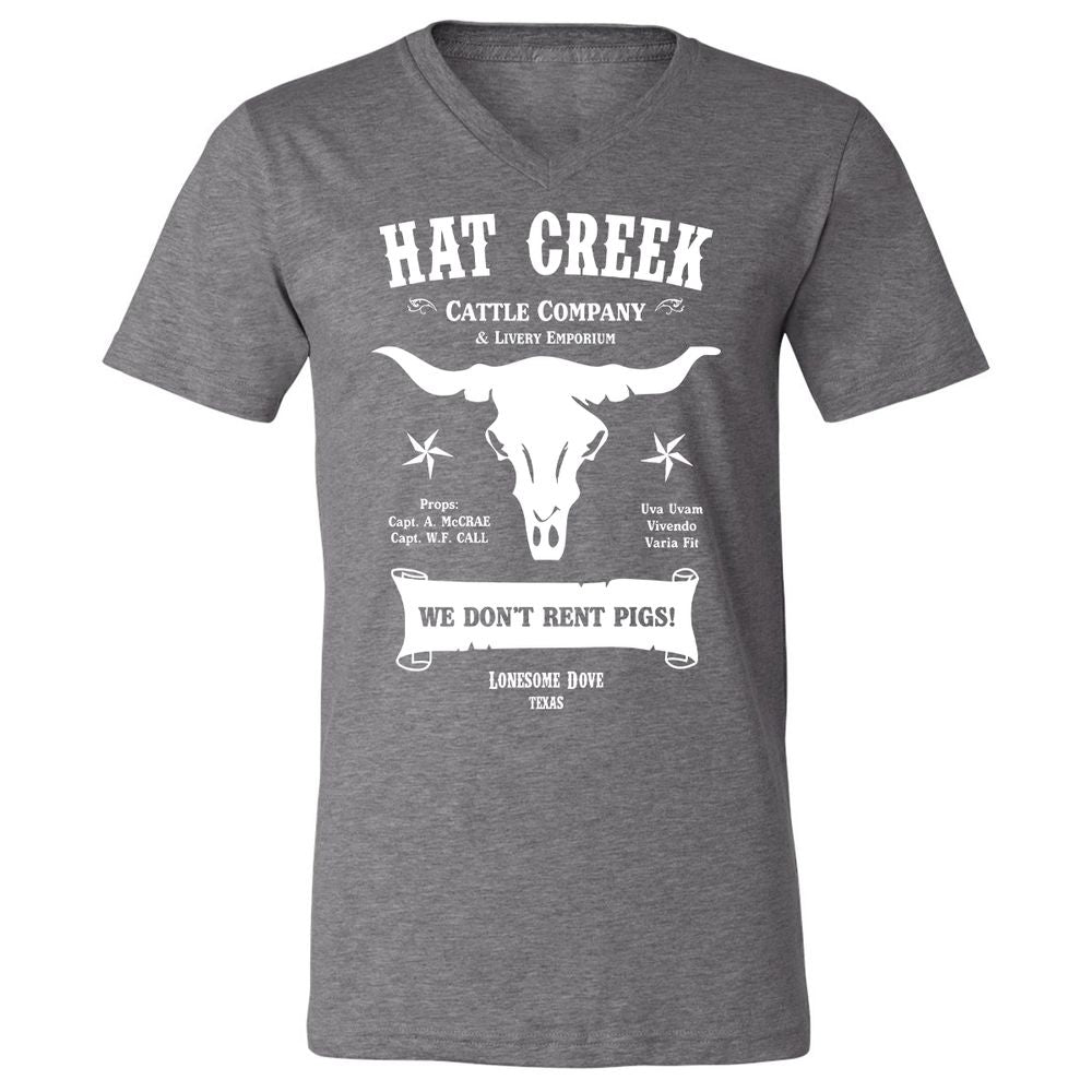 Unisex V-Neck T-Shirt - 5ENF3MHS - Deep Heather - 13