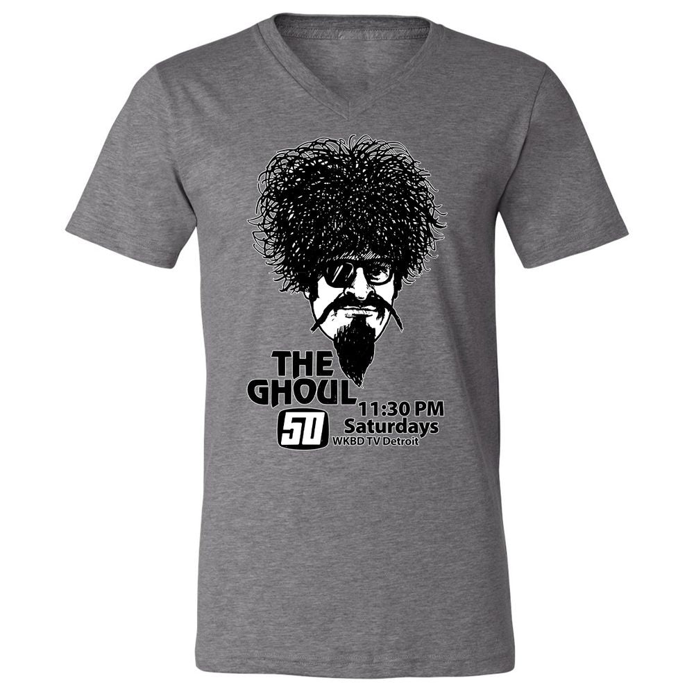 Unisex V-Neck T-Shirt - EFZGH8GP - Deep Heather - 13