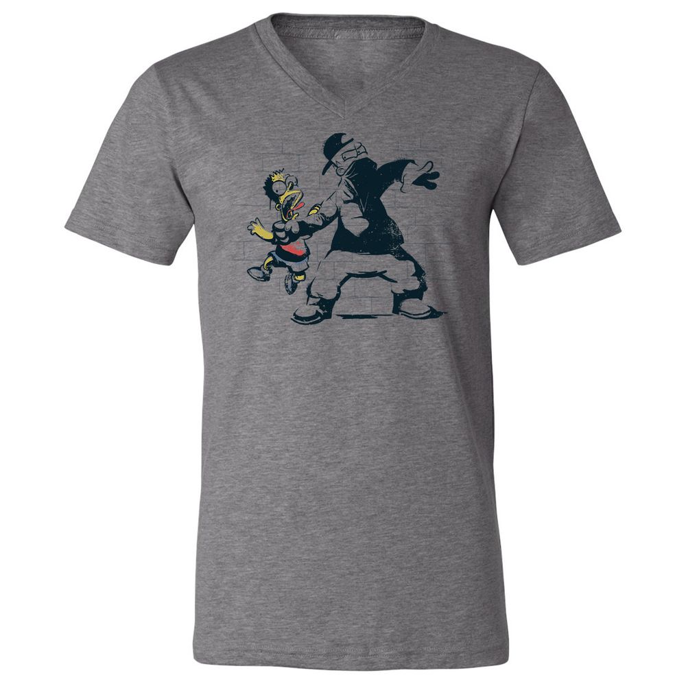 Unisex V-Neck T-Shirt - 9ZJKJMJJ - Deep Heather - 13
