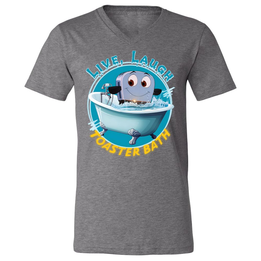 Unisex V-Neck T-Shirt - J9FXSJQ9 - Deep Heather - 13