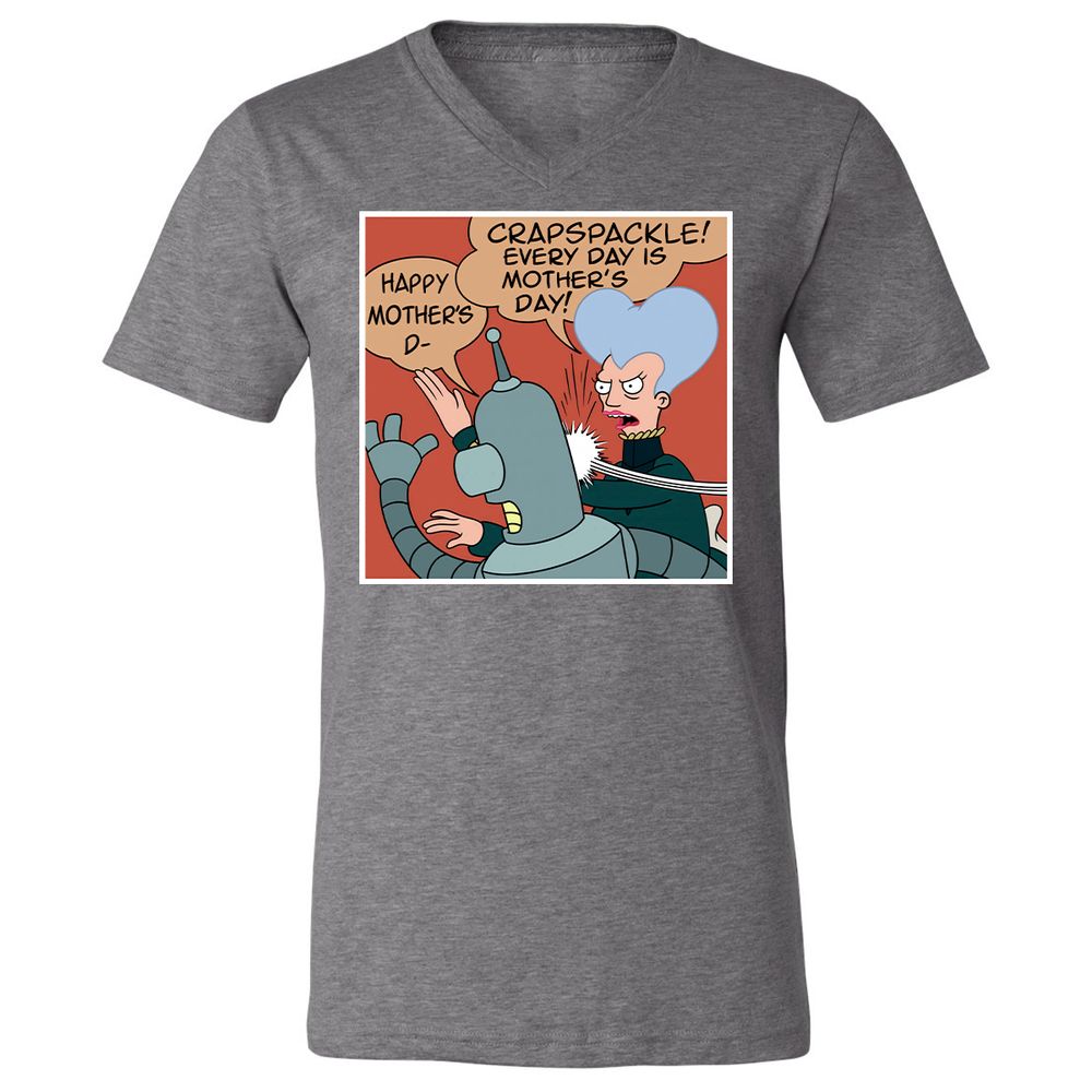 Unisex V-Neck T-Shirt - EB1UMZQA - Deep Heather - 13