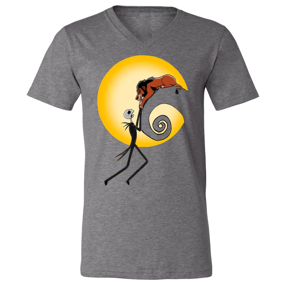 Unisex V-Neck T-Shirt - XE739XT3 - Deep Heather - 13