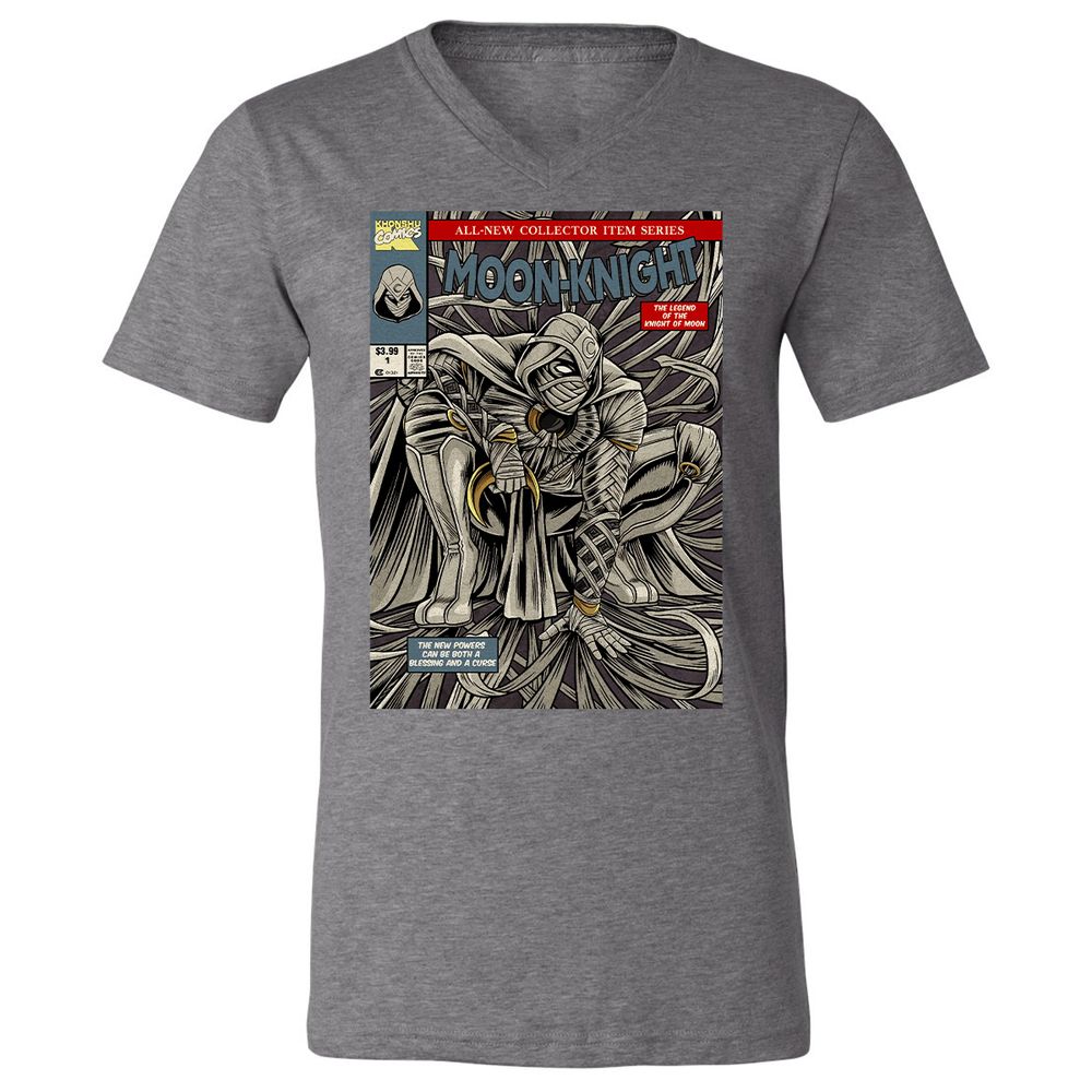 Unisex V-Neck T-Shirt - 6NP21XXF - Deep Heather - 13