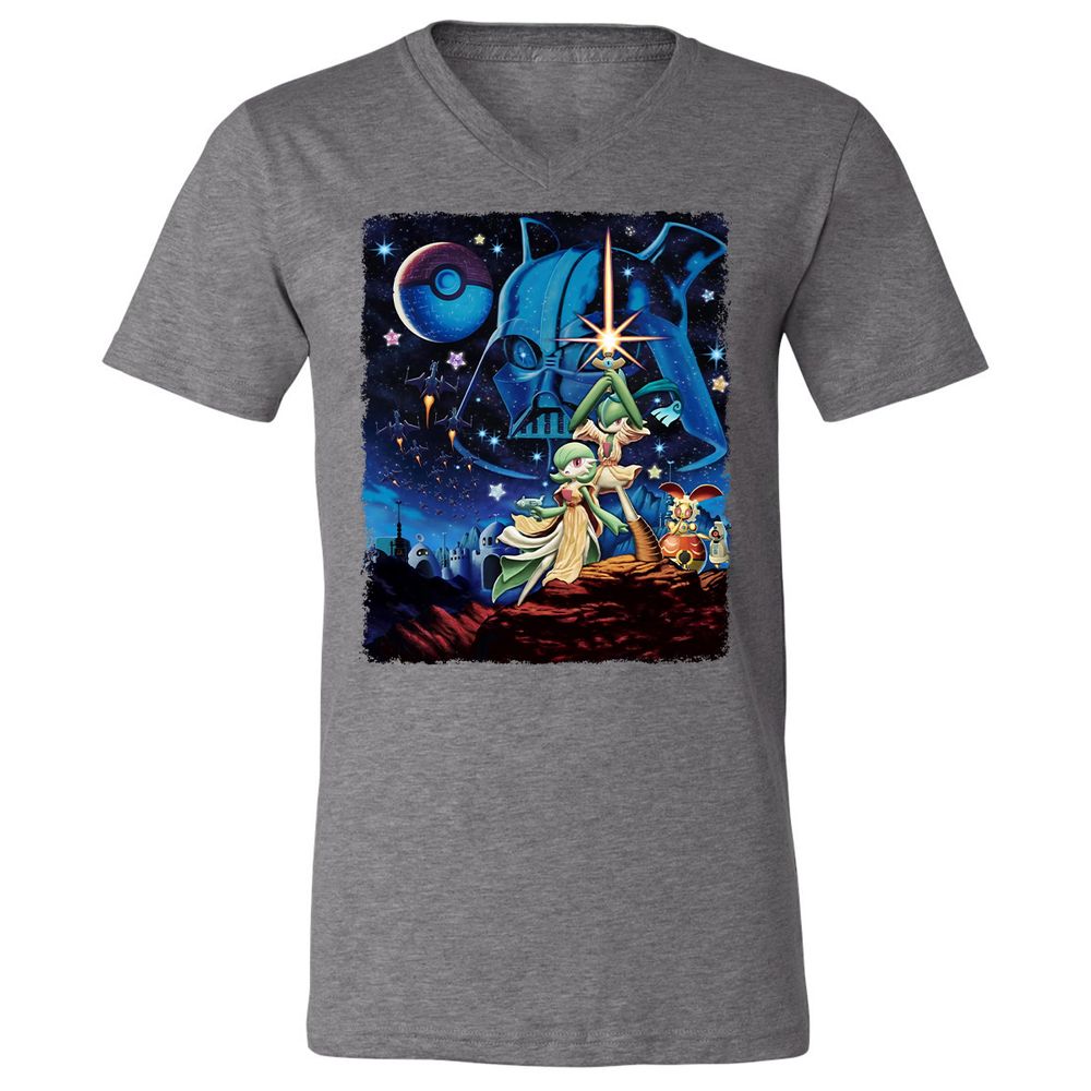 Unisex V-Neck T-Shirt - 72AAMFNZ - Deep Heather - 13