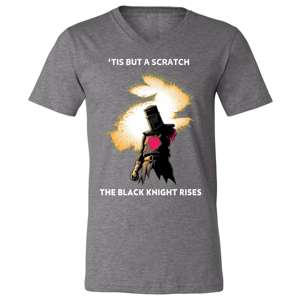 Unisex V-Neck T-Shirt - 1LRUG687 - Deep Heather - 13