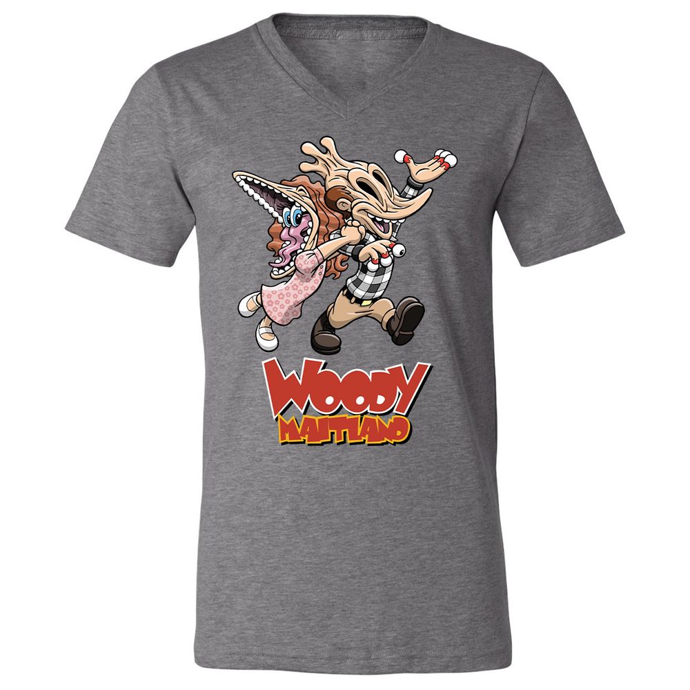 Unisex V-Neck T-Shirt - VE426VRT - Deep Heather - 13