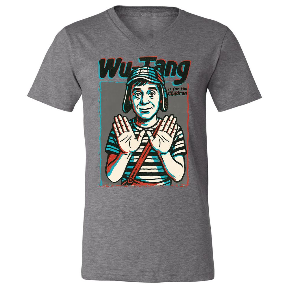 Unisex V-Neck T-Shirt - RCRFVV29 - Deep Heather - 13