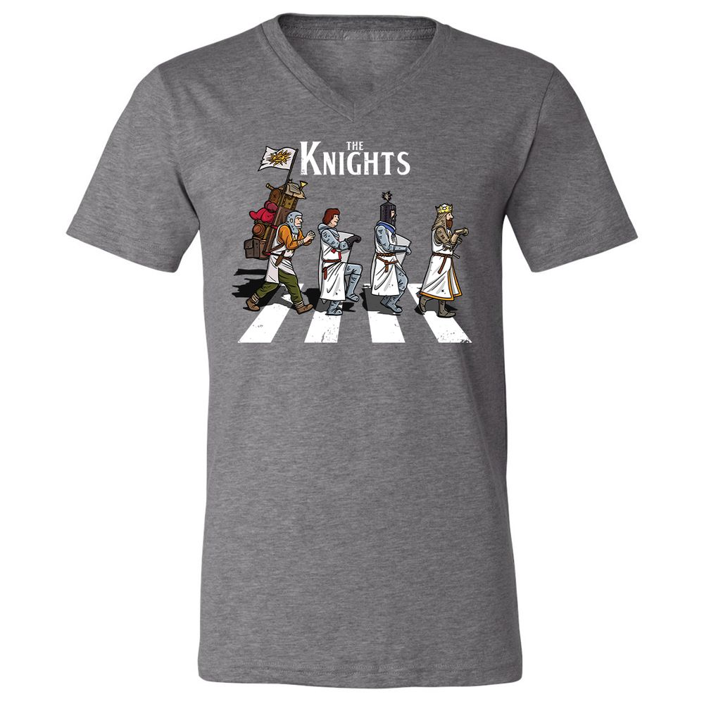 Unisex V-Neck T-Shirt - 46ZFKT1M - Deep Heather - 13