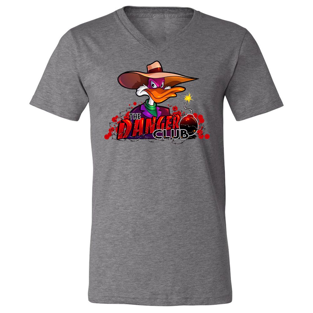 Unisex V-Neck T-Shirt - RWCKX19B - Deep Heather - 13
