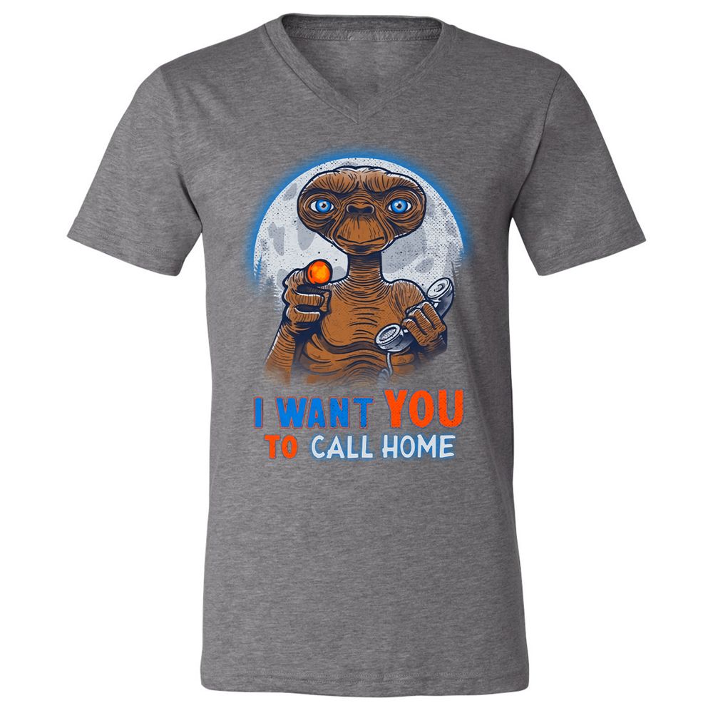 Unisex V-Neck T-Shirt - T2XW14X6 - Deep Heather - 13