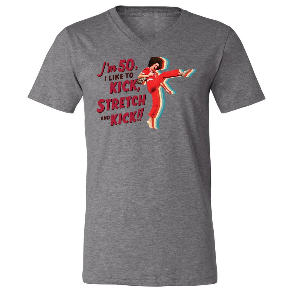 Unisex V-Neck T-Shirt - GGD89GJ1 - Deep Heather - 13