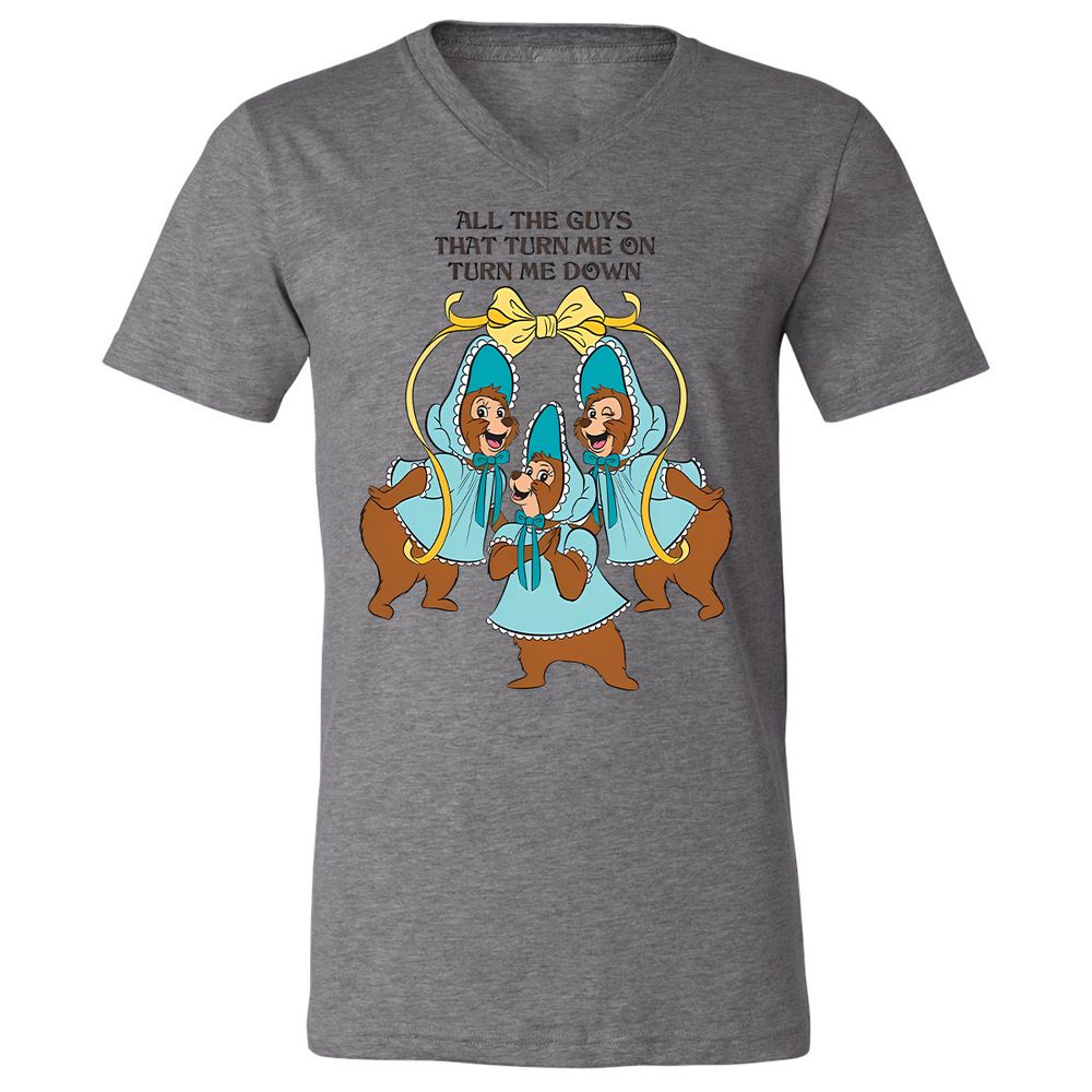 Unisex V-Neck T-Shirt - 7X4QUY5R - Deep Heather - 13