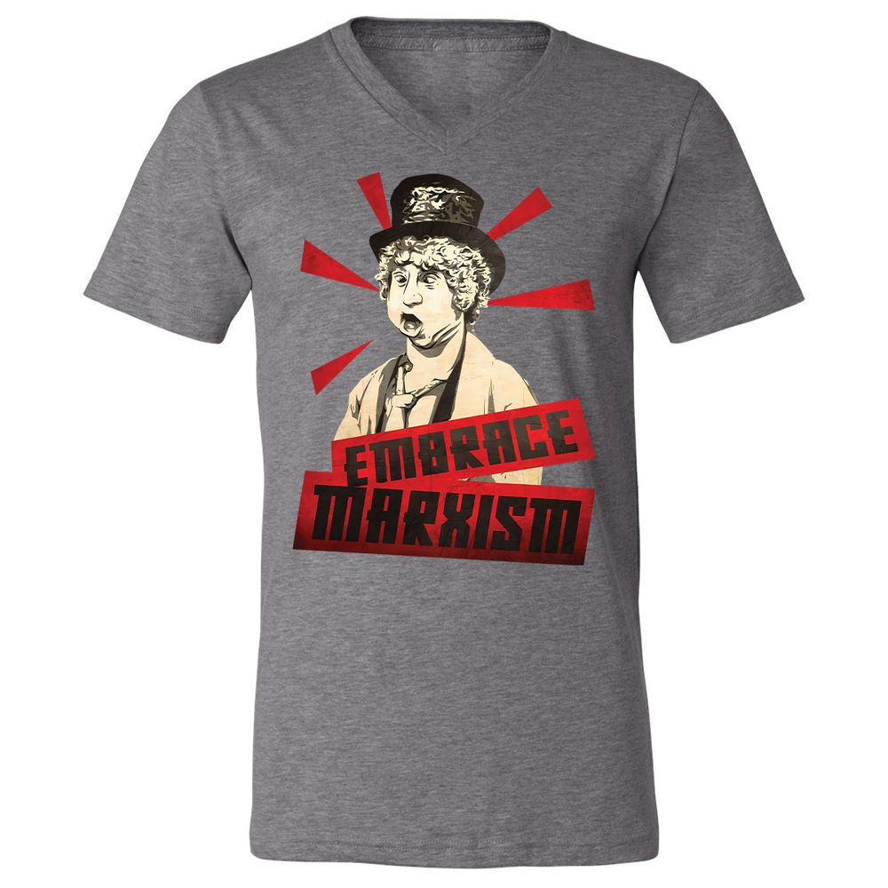 Unisex V-Neck T-Shirt - LASKZSRH - Deep Heather - 13