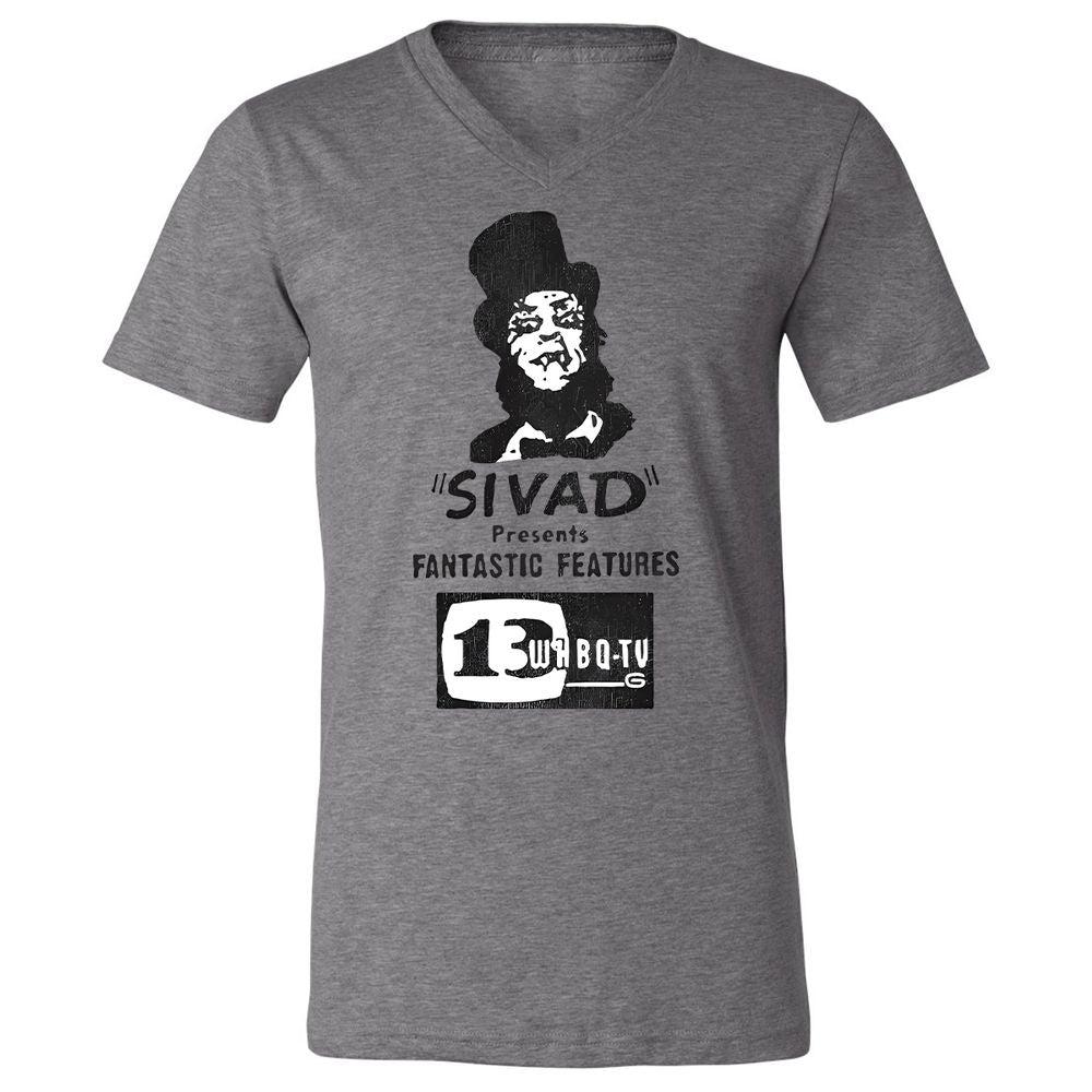 Unisex V-Neck T-Shirt - HMFLJQKL - Deep Heather - 13