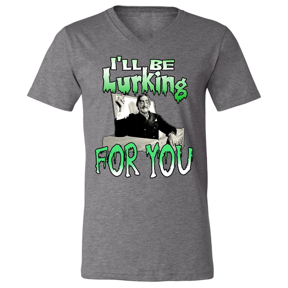 Unisex V-Neck T-Shirt - HTW4R57V - Deep Heather - 13
