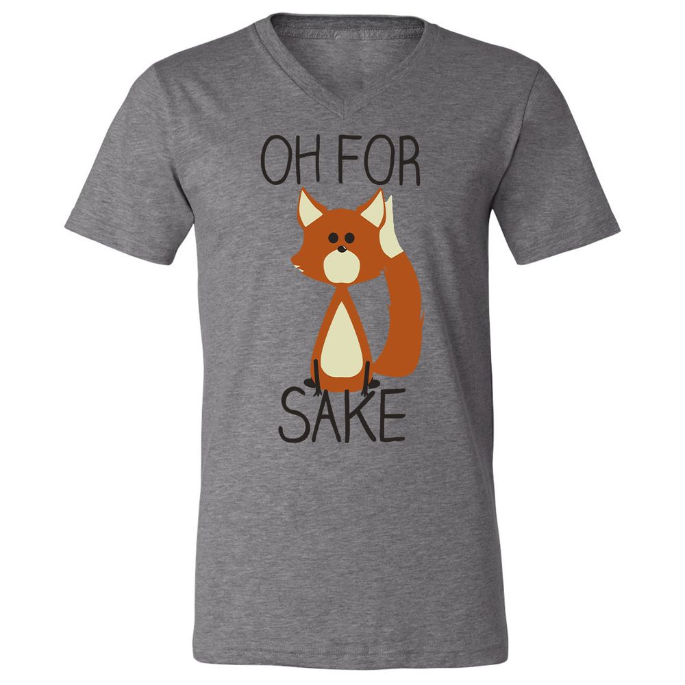 Unisex V-Neck T-Shirt - HP9JT6A8 - Deep Heather - 13