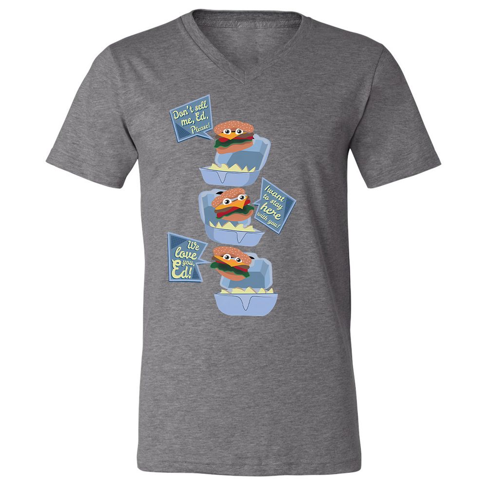 Unisex V-Neck T-Shirt - Z7P2HVQ4 - Deep Heather - 13