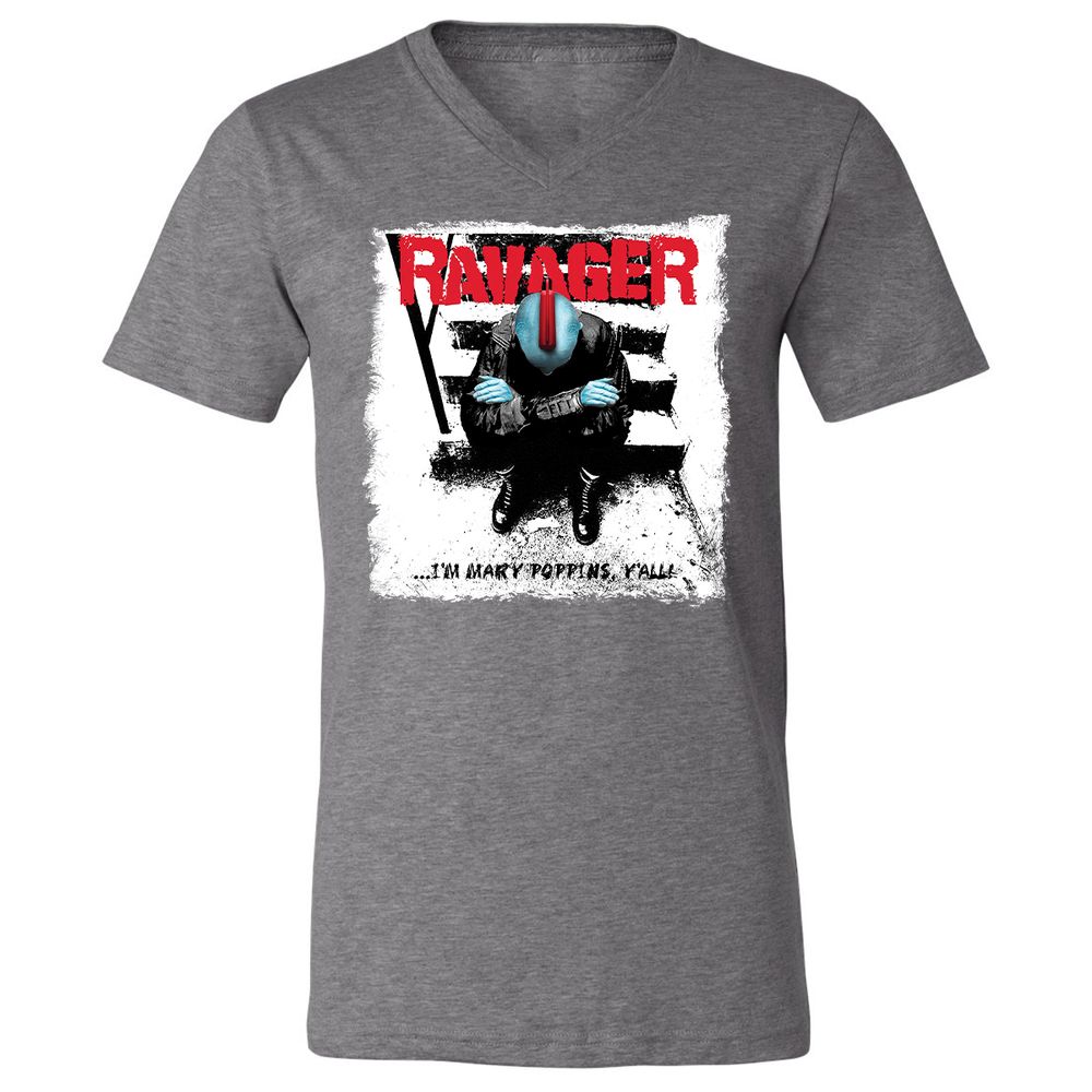 Unisex V-Neck T-Shirt - N2ZEES4V - Deep Heather - 13