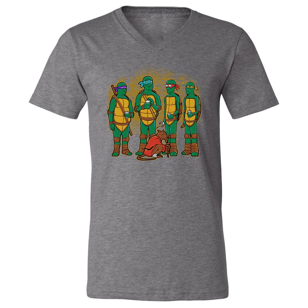 Unisex V-Neck T-Shirt - KD6PSGAN - Deep Heather - 13