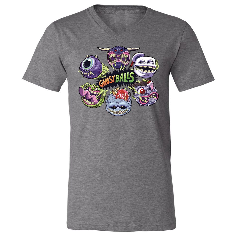 Unisex V-Neck T-Shirt - 6DSZJG81 - Deep Heather - 13