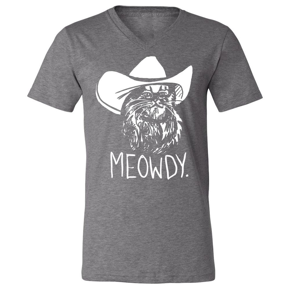 Unisex V-Neck T-Shirt - T9XRHC85 - Deep Heather - 13