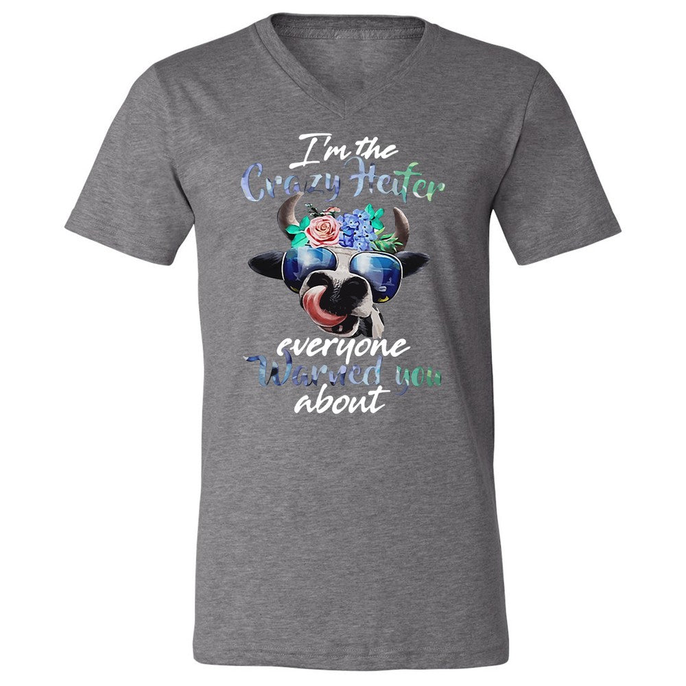 Unisex V-Neck T-Shirt - PVCWQ5AP - Deep Heather - 13