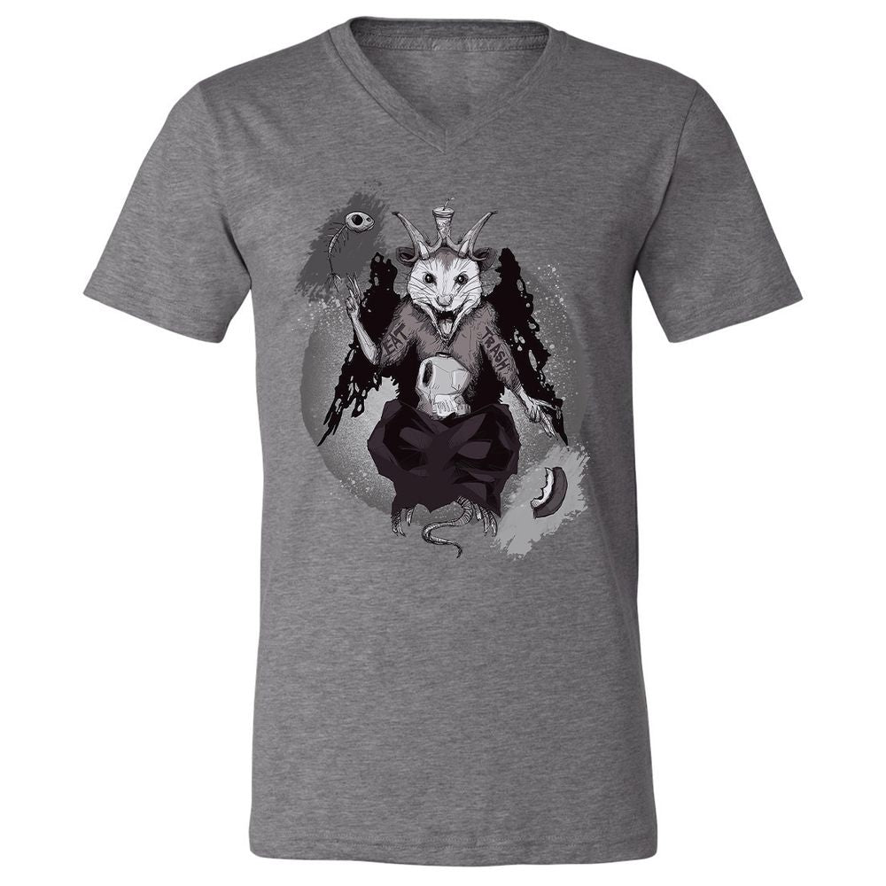 Unisex V-Neck T-Shirt - XSYJXMVR - Deep Heather - 13