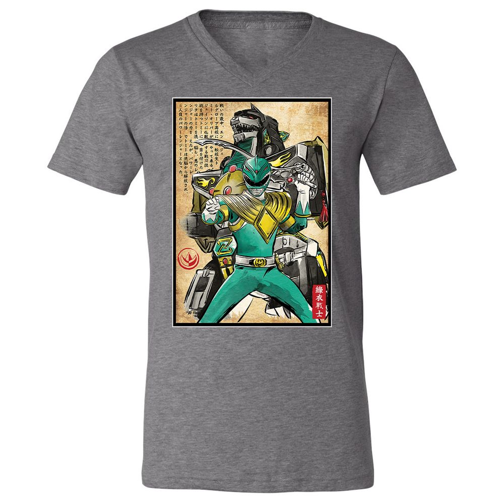 Unisex V-Neck T-Shirt - DZQ78WQ7 - Deep Heather - 13