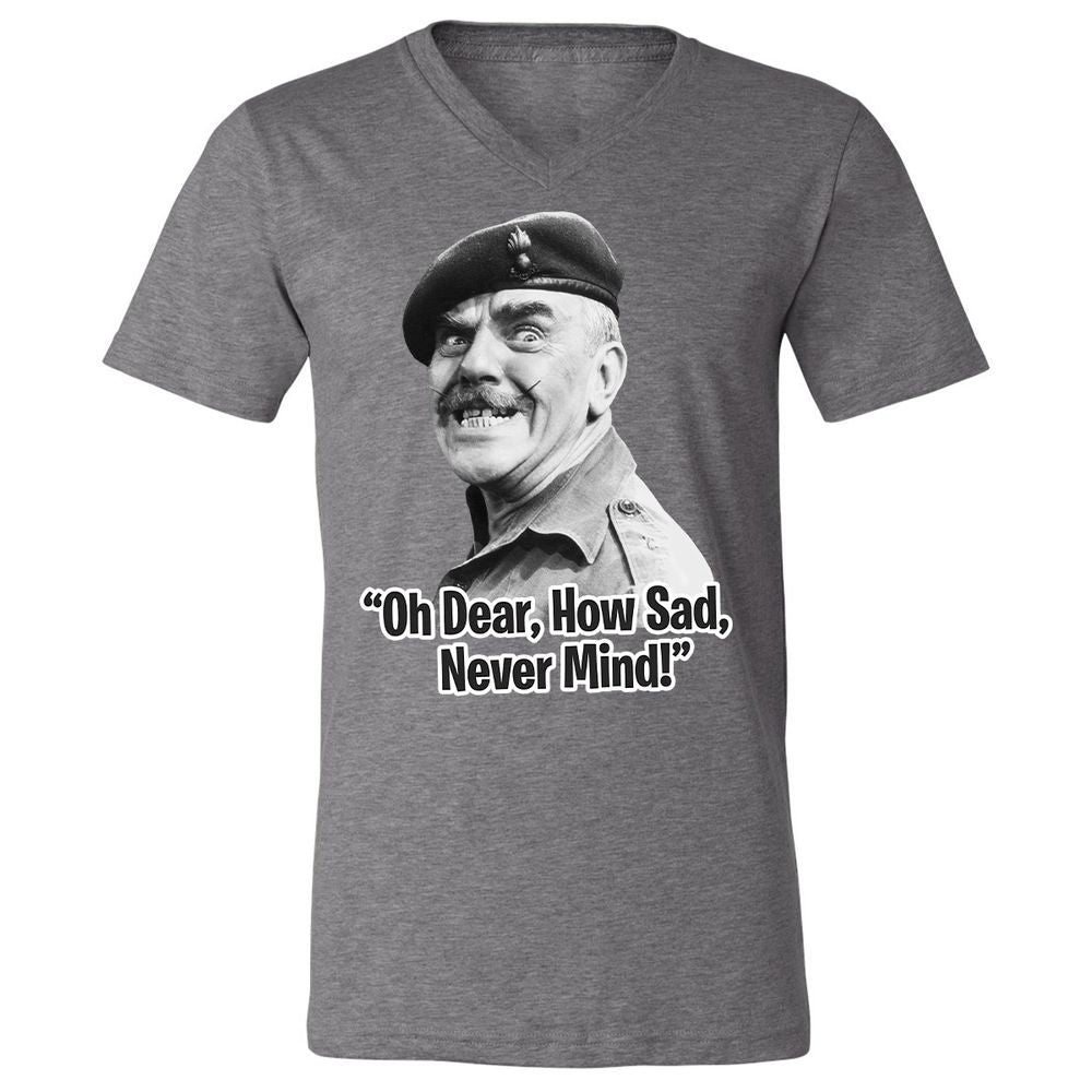 Unisex V-Neck T-Shirt - HNMRFRZ8 - Deep Heather - 13