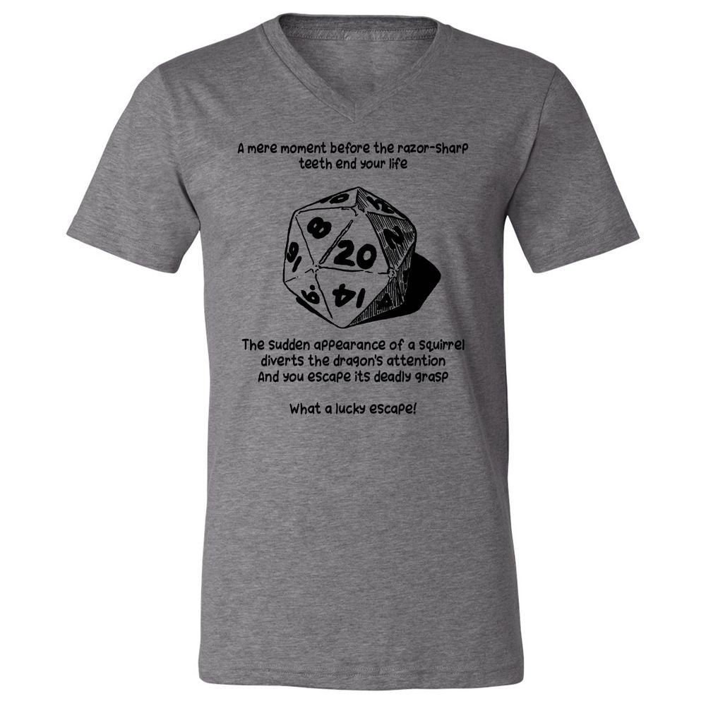 Unisex V-Neck T-Shirt - P1WHDFJJ - Deep Heather - 13