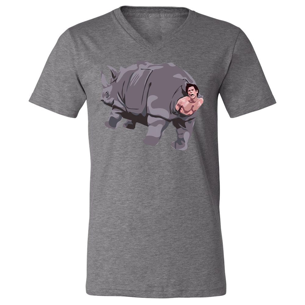Unisex V-Neck T-Shirt - EJYH1SED - Deep Heather - 13