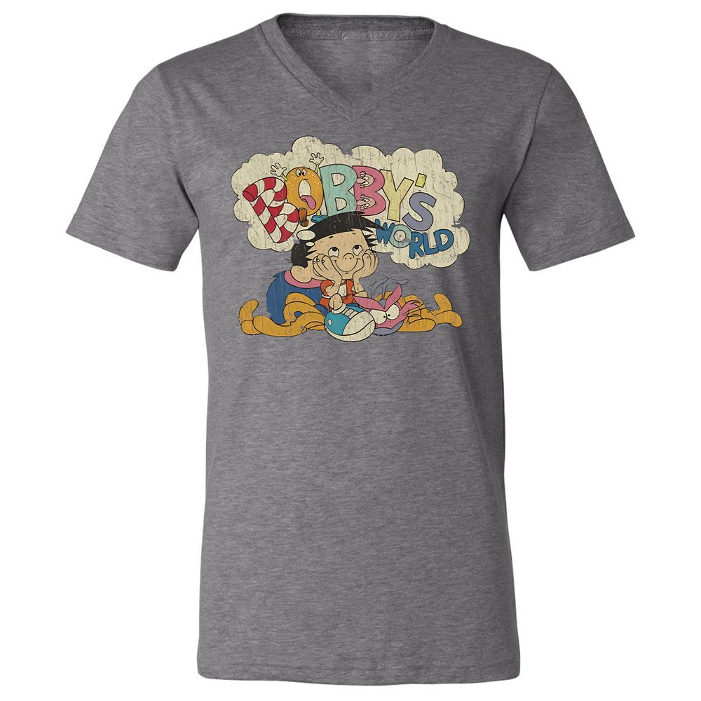 Unisex V-Neck T-Shirt - 238PD93R - Deep Heather - 13
