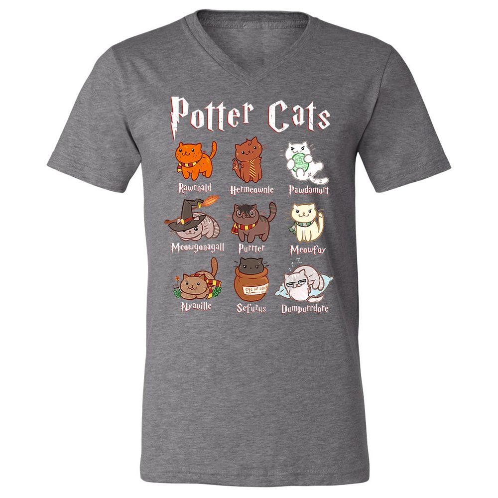 Unisex V-Neck T-Shirt - X7KL3T1V - Deep Heather - 13