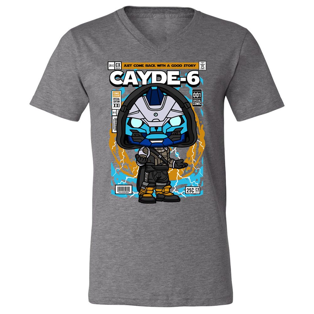 Unisex V-Neck T-Shirt - BBC15D3Q - Deep Heather - 13