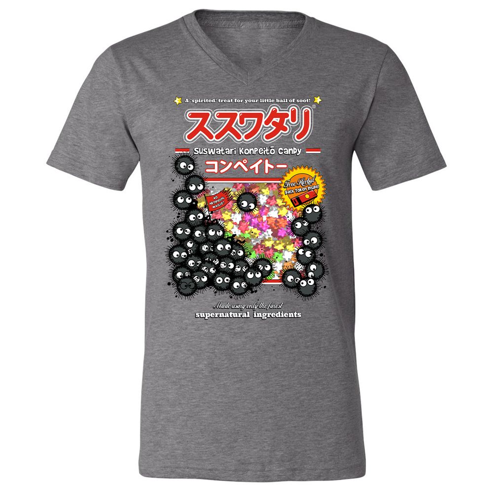 Unisex V-Neck T-Shirt - ZXHU5ZQF - Deep Heather - 13