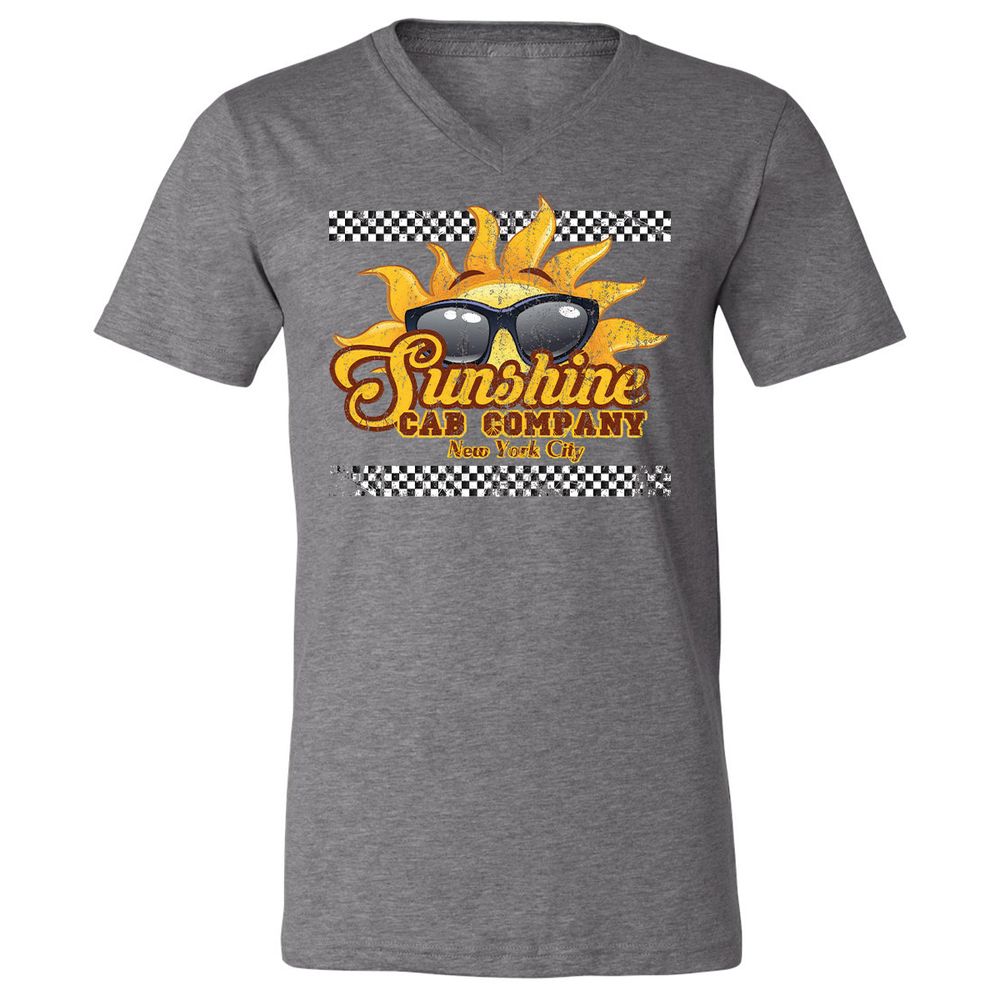 Unisex V-Neck T-Shirt - 1H7GGSHG - Deep Heather - 13