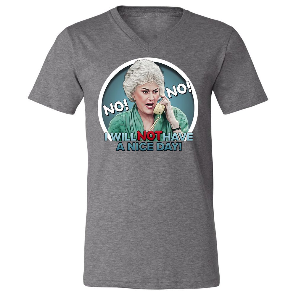 Unisex V-Neck T-Shirt - 9KC6FHHR - Deep Heather - 13