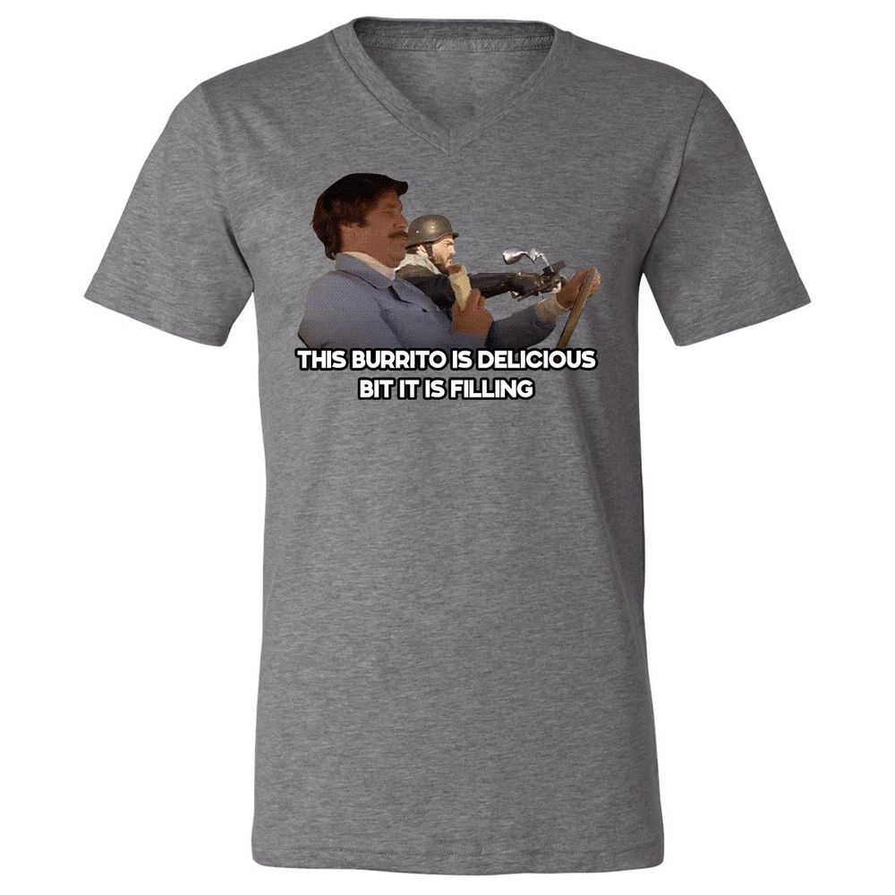 Unisex V-Neck T-Shirt - NZG7CZYS - Deep Heather - 13