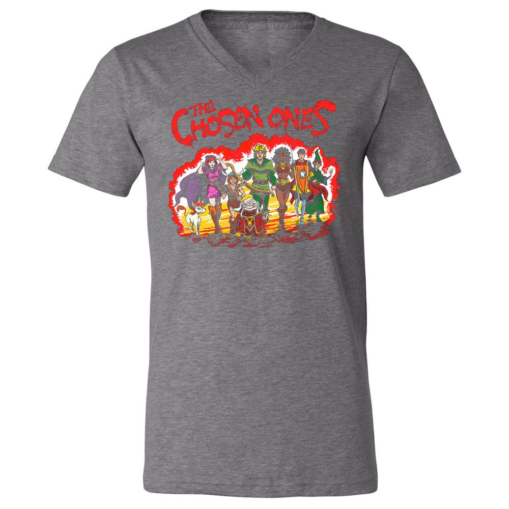 Unisex V-Neck T-Shirt - 2YPKRGYV - Deep Heather - 13
