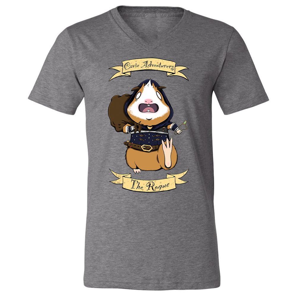 Unisex V-Neck T-Shirt - S34W3N3N - Deep Heather - 13