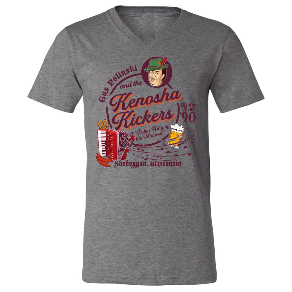 Unisex V-Neck T-Shirt - 8R8NYR4Y - Deep Heather - 13