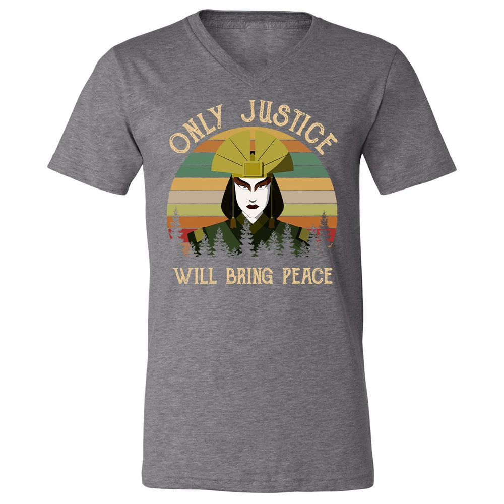 Unisex V-Neck T-Shirt - WK3SZT3T - Deep Heather - 13