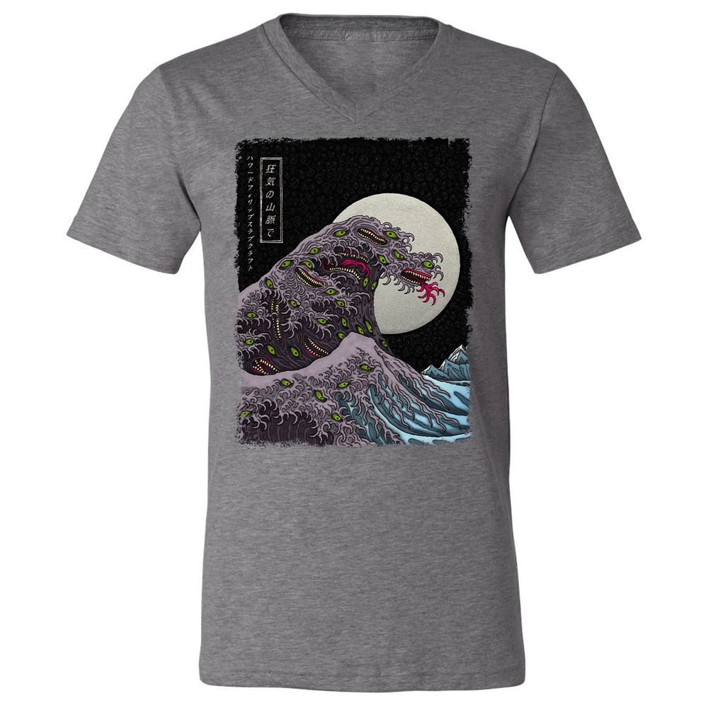 Unisex V-Neck T-Shirt - WYNGAWN9 - Deep Heather - 13