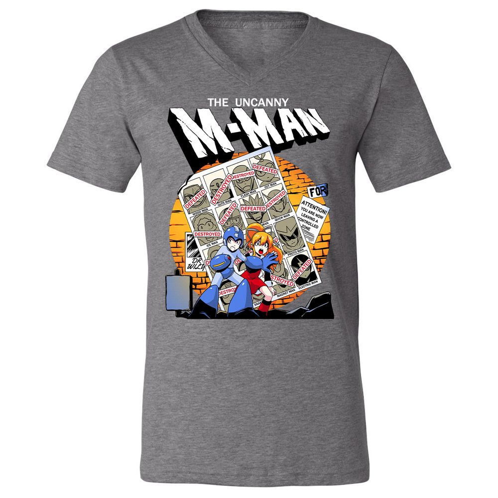 Unisex V-Neck T-Shirt - CC57RJ6V - Deep Heather - 13