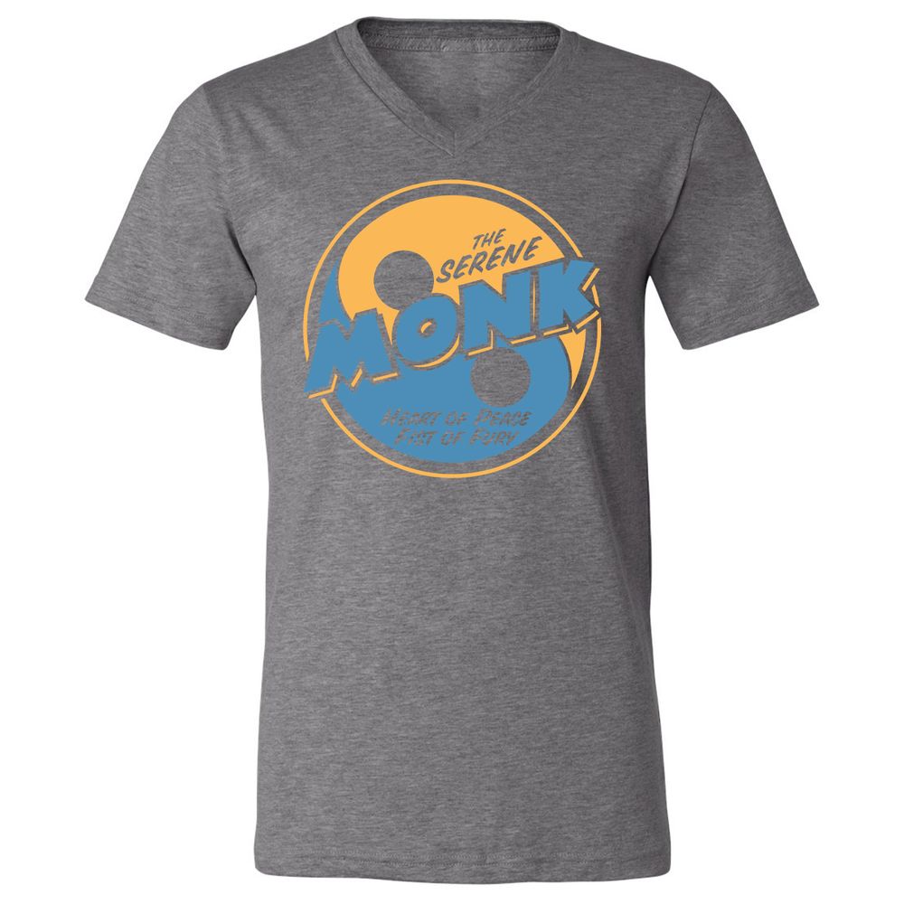 Unisex V-Neck T-Shirt - BKP4ZZKN - Deep Heather - 13