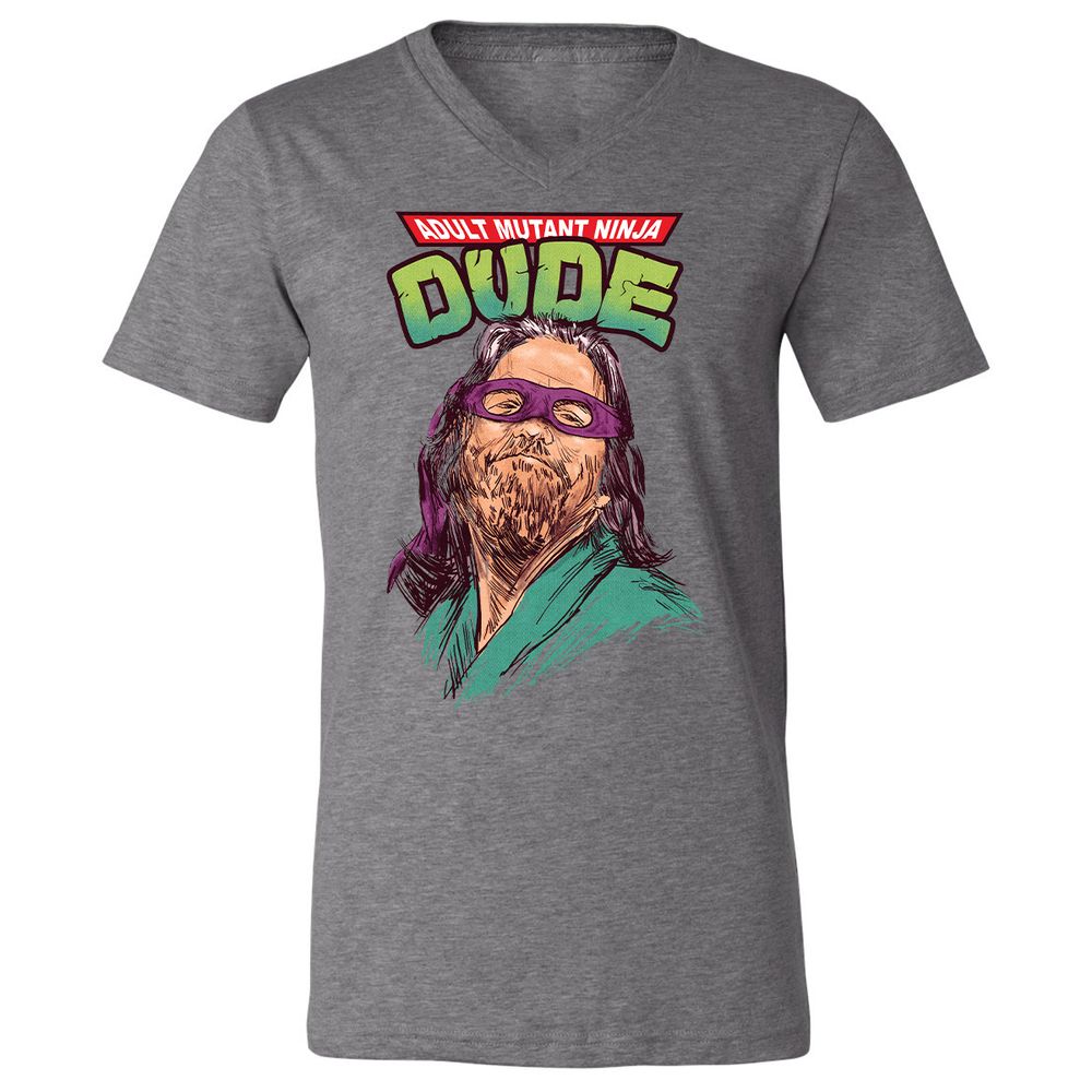 Unisex V-Neck T-Shirt - 48NJGR5U - Deep Heather - 13