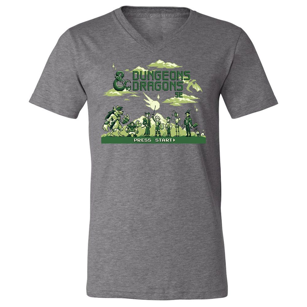 Unisex V-Neck T-Shirt - V142YPW3 - Deep Heather - 13